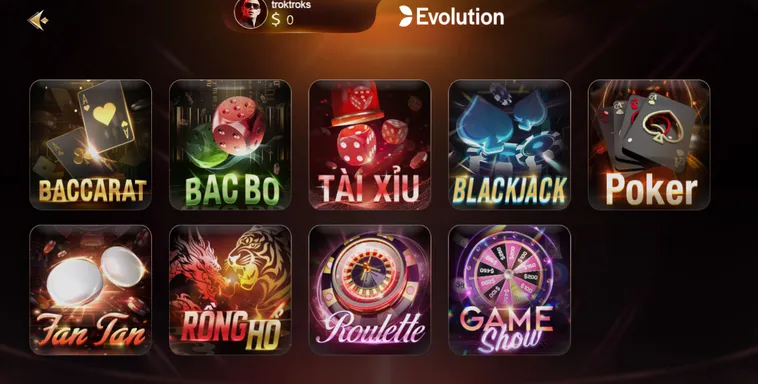 Đẳng Cấp Sòng Bạc Thượng Lưu Cùng Evolution Livestream Tại SunWin Việt Nam