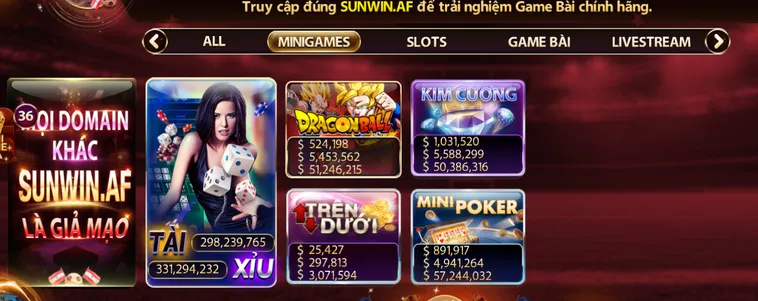 Minigame SunWin Đỉnh Cao Giải Trí Săn Hũ Siêu Tốc Nhận Thưởng Cực Lớn