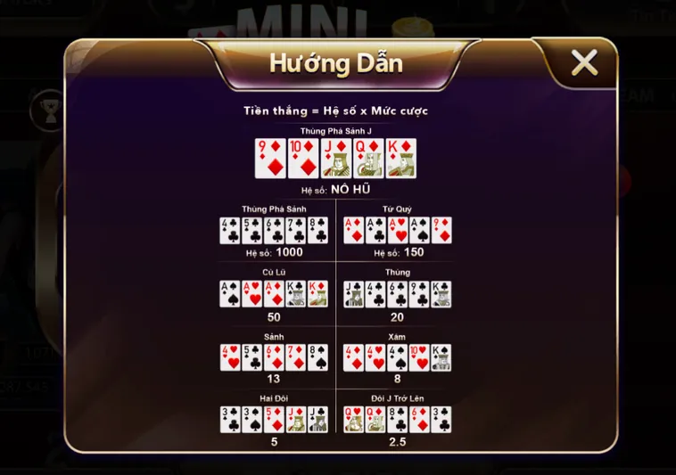 Minigame Mini Poker Tại SunWin Săn Hũ Thưởng Lớn Nhận Quà Khủng Uy Tín Nhất 2026