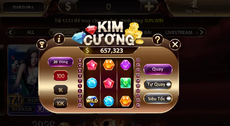 Minigame Kim Cương Tại SunWin Săn Đá Quý Nhận Tiền Tỷ Đẳng Cấp Nhất 2026