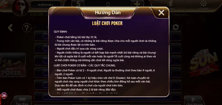 Poker Tại SunWin Đấu Trường Trí Tuệ Quốc Tế Và Cơ Hội Nhận Thưởng Tiền Tỷ