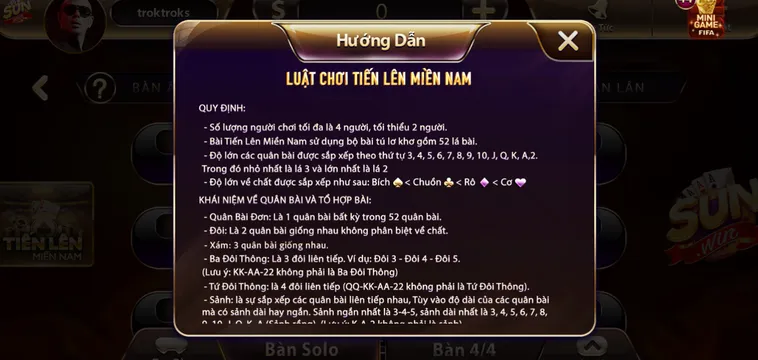 Chơi Game Tiến Lên Miền Nam Tại SunWin Nhận Thưởng Cực Lớn Mỗi Ngày