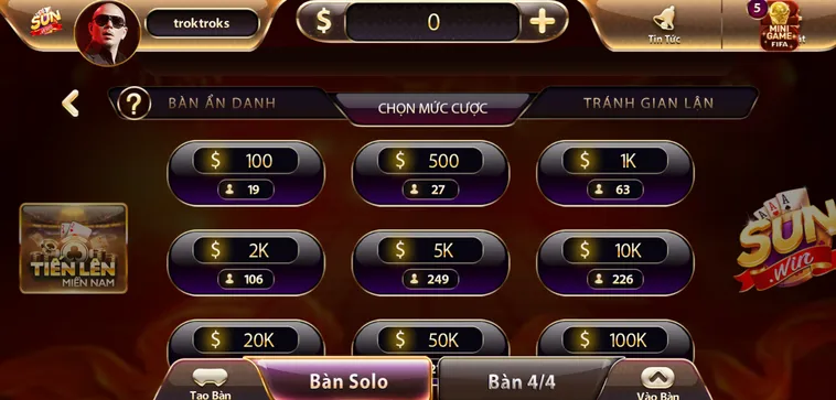 Chơi Game Tiến Lên Miền Nam Tại SunWin Nhận Thưởng Cực Lớn Mỗi Ngày